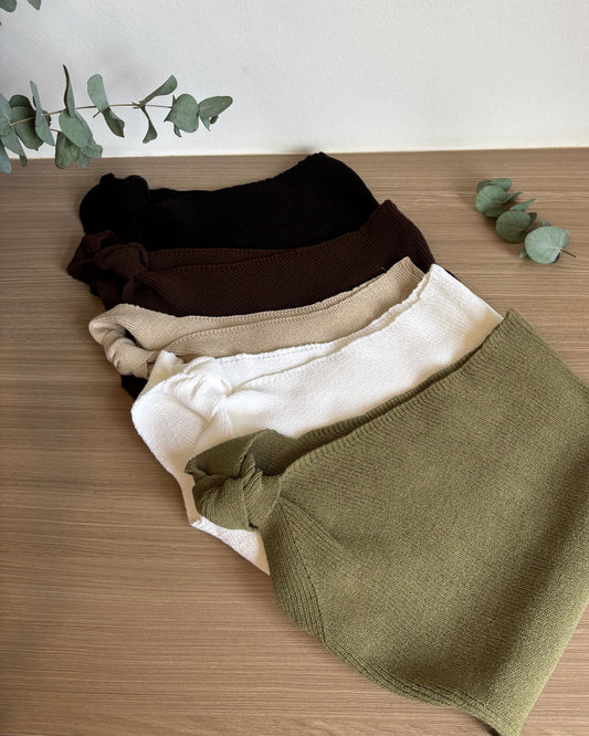 Blusa tricot ombro nó canelada Larissa