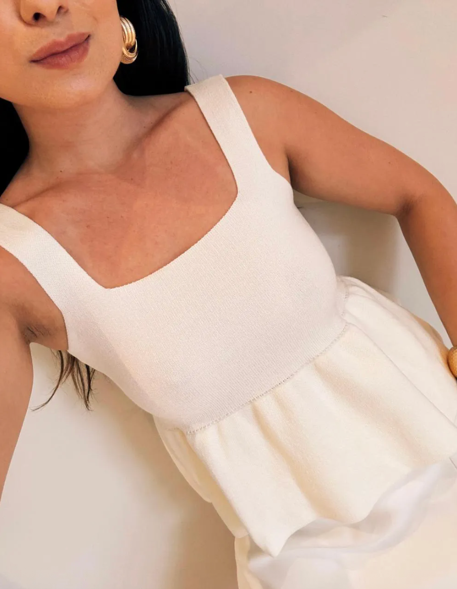 Blusa tricot babado Juliana