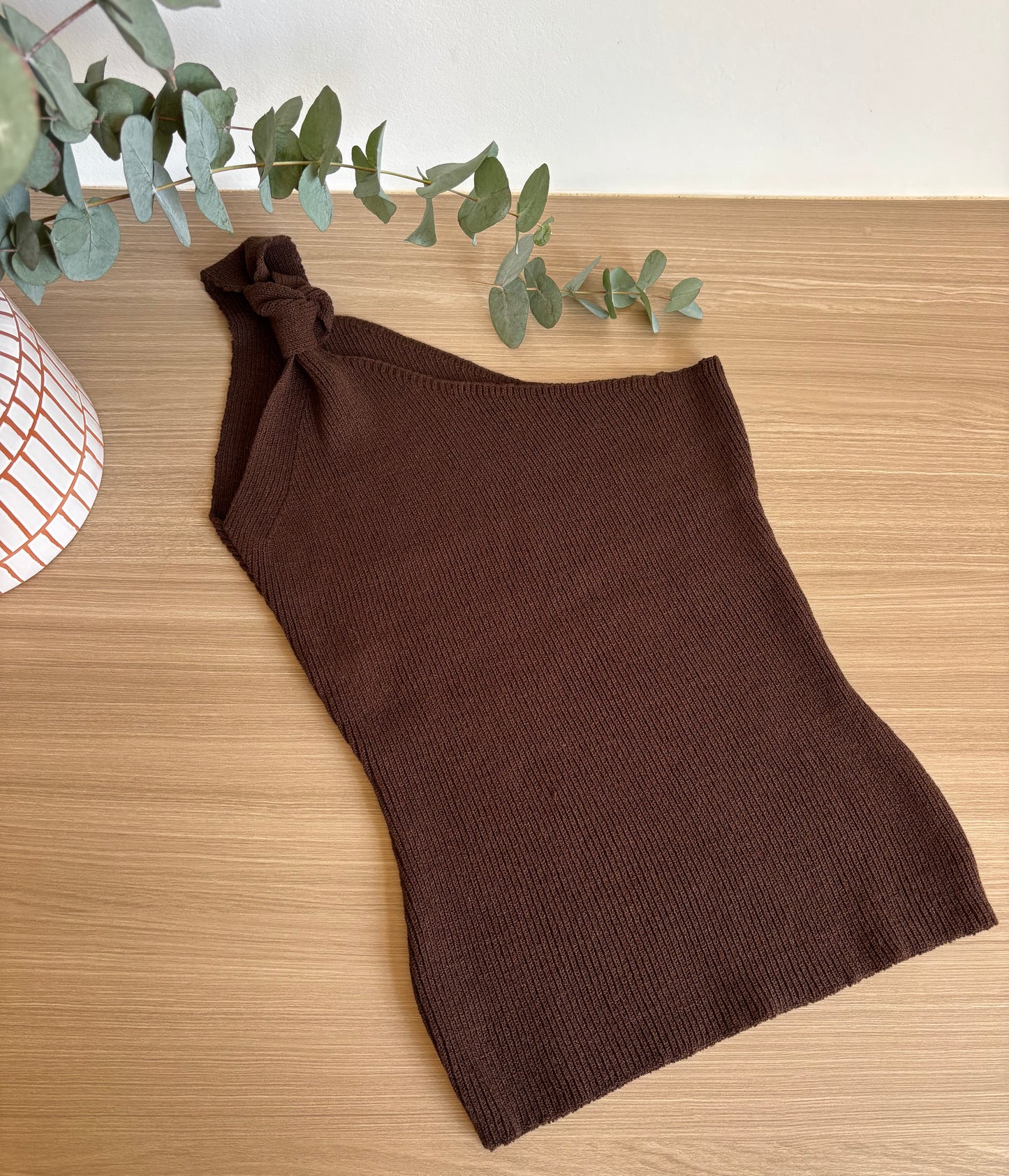 Blusa tricot ombro nó canelada Larissa