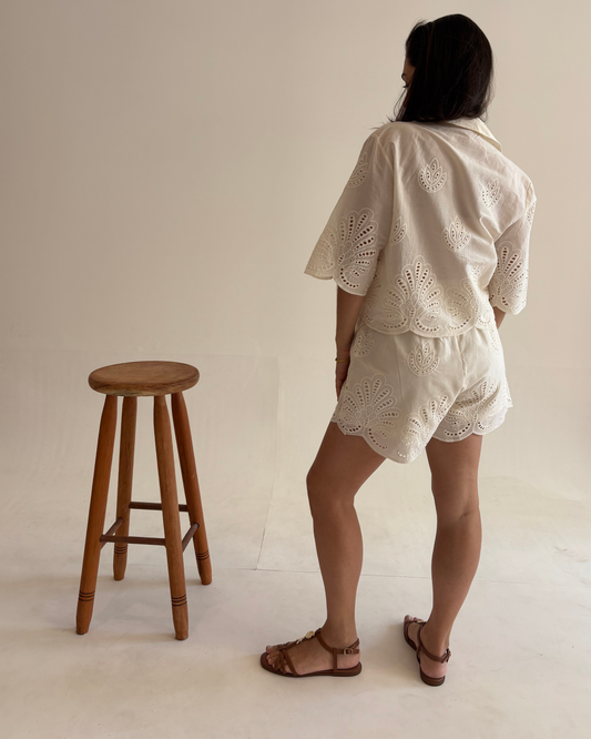 Conjunto Lua em laise 100% algodão